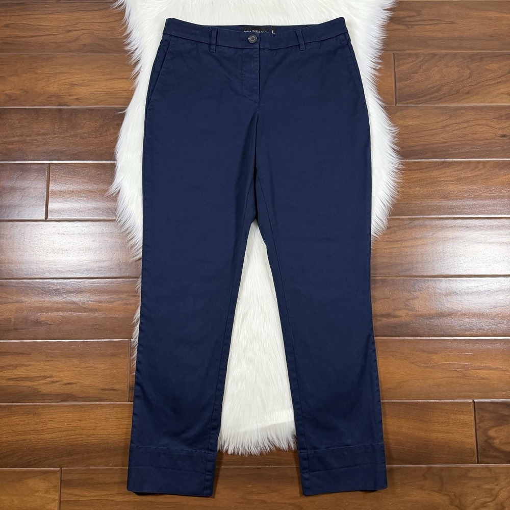 WildFang Women's Size 6 Navy Blue Essential Trouser Pants